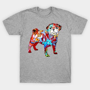Graffiti Pug dog T-Shirt
